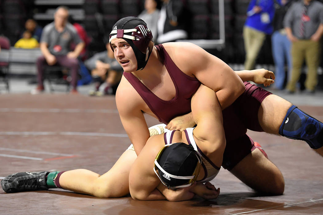 Peter Davis/Special to the Pahrump Valley Times Morgan White, top, was a Class 3A state champio ...