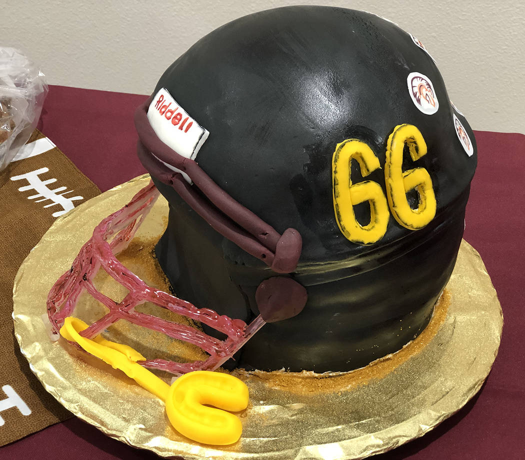 Tom Rysinski/Pahrump Valley Times One of the themed cakes available for auction Saturday night ...