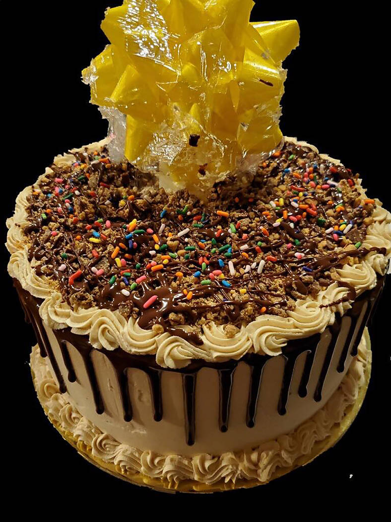 Special to the Pahrump Valley Times Tamara Trudeau's "Reese's Surprise Cake," which for the fou ...