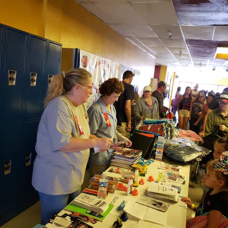 Special to the Pahrump Valley Times As students geared up for back to school, Moose Lodge membe ...