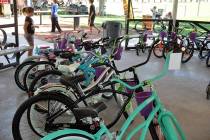 Horace Langford Jr./Pahrump Valley Times A view of several bicycles donated to the Smiles Acro ...