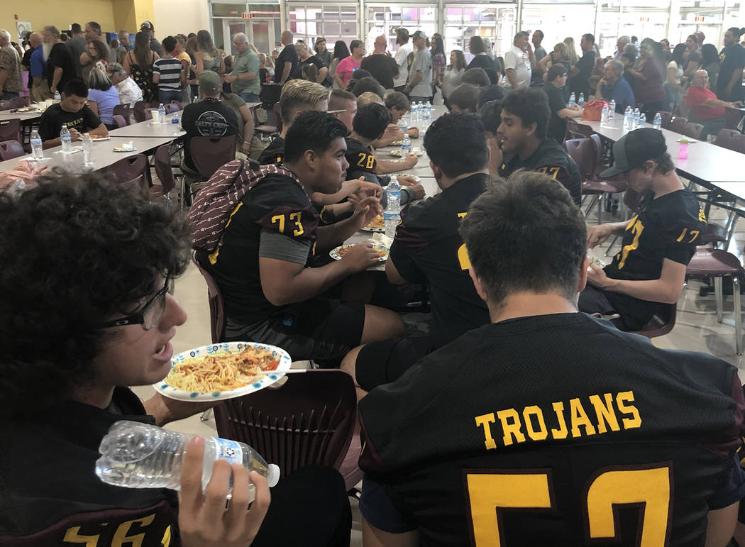 Trojans Football Notebook Spaghetti Dinner Leftovers Pahrump Valley