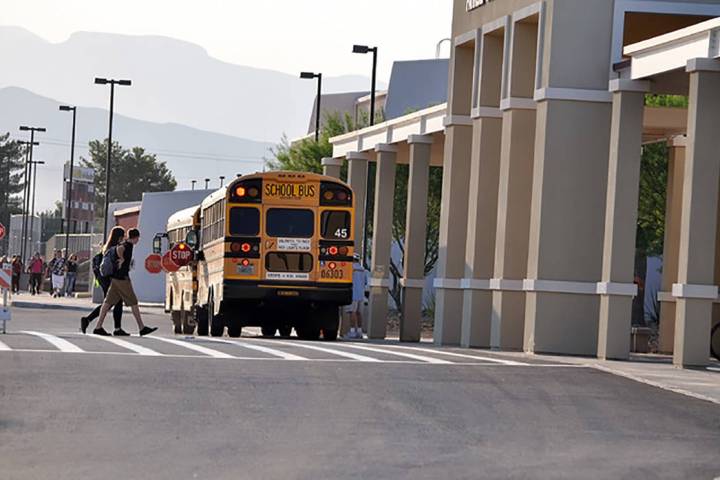 Horace Langford Jr./Pahrump Valley Times Students in the Nye County School District will head b ...