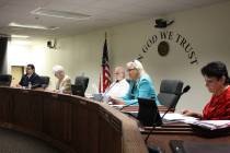 Robin Hebrock/Pahrump Valley Times The Nye County Commission recently discussed a possible chan ...