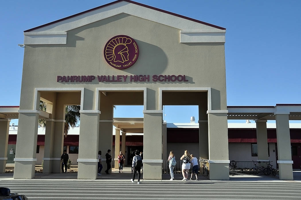 Horace Langford Jr./Pahrump Valley Times Pahrump Valley High School at 501 E. Calvada Blvd. Th ...