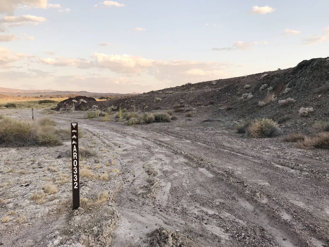 Robin Flinchum/Special to the Pahrump Valley Times A look at markers in question as shown in on ...