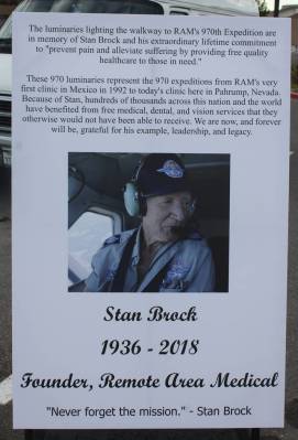 Robin Hebrock/Pahrump Valley Times Stan Brock passed away in 2018 but his legacy lives on in th ...