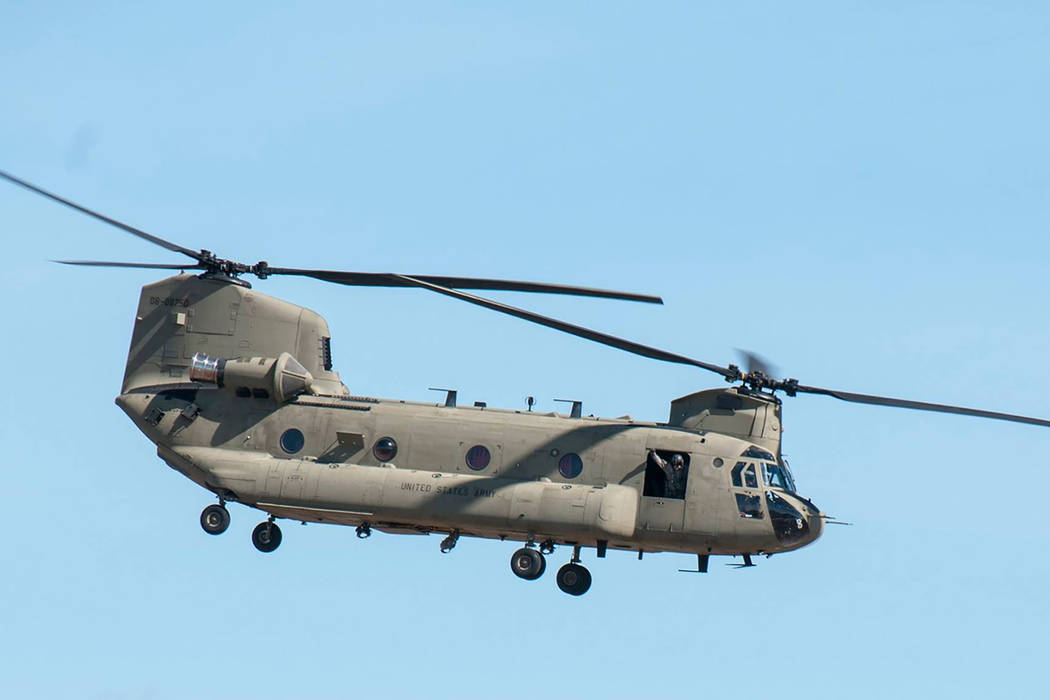 Nevada Army National Guard A Nevada Army Guard CH-47 Chinook as shown in a file photo. The adju ...