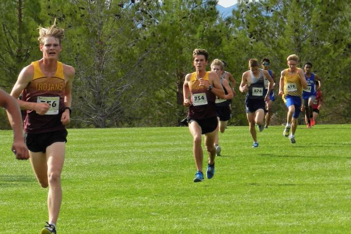 Special to the Pahrump Valley Times Pahrump Valley senior Grant Odegard, left, shown last year ...