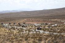 Brett Le Blanc/Las Vegas Review-Journal One camper arrives on the opening day of Red Rock Cany ...