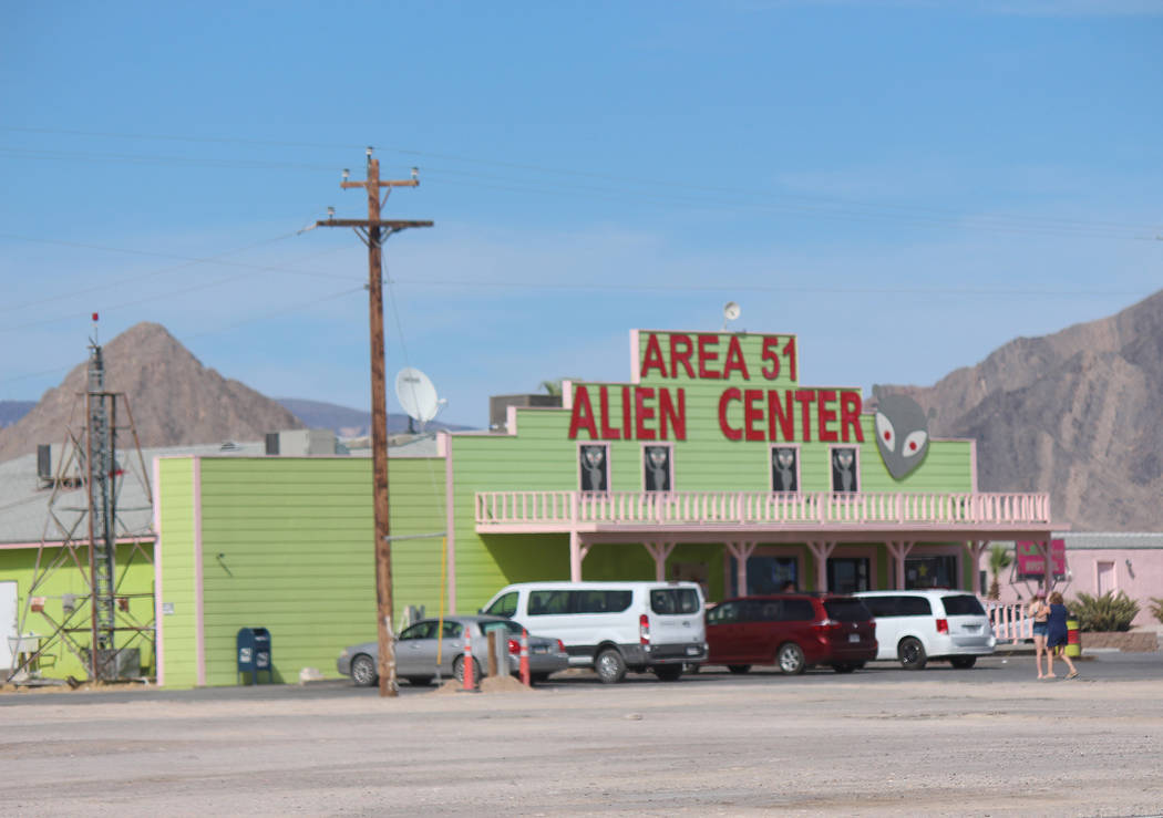 Jeffrey Meehan/Pahrump Valley Times Area 51 Alien Center in Amargosa Valley was the initial lo ...