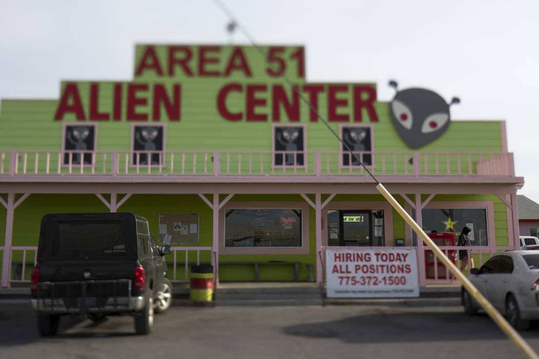 Richard Brian Las Vegas Review-Journal The Area 51 Alien Center in Amargosa Valley was the ori ...