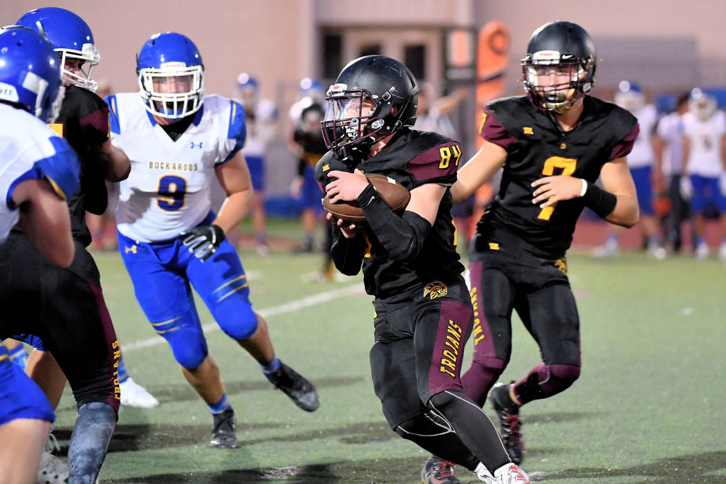Peter Davis/Special to the Pahrump Valley Times Junior Andrew Avena has rushed for 126 yards in ...