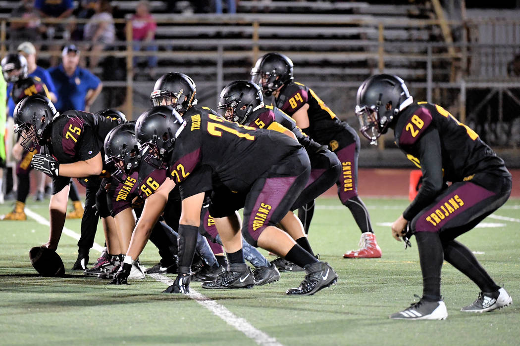 Peter Davis/Special to the Pahrump Valley Times The Pahrump Valley football team has averaged 2 ...