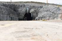 Sam Morris/Las Vegas Review-Journal The north portal of the Yucca Mountain exploratory tunnel