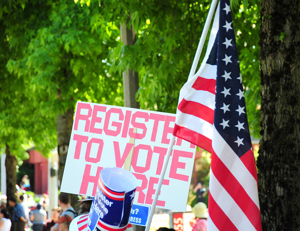 Thinkstock The Nevada Secretary of State's Office provided information involving voter registra ...