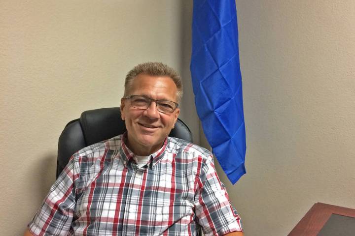 Robin Hebrock/Pahrump Valley Times Dr. Joseph Bradley poses for a photo in his Pahrump office, ...