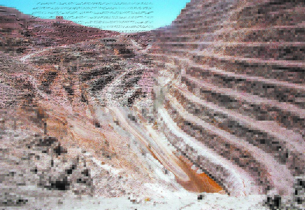 Gary Thompson/Las Vegas Review-Journal file Open pit area of the Barrick Bullfrog Gold Mine as ...