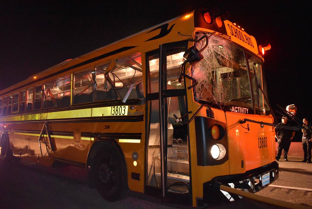 Pahrump’s team bus in a crash | Pahrump Valley Times