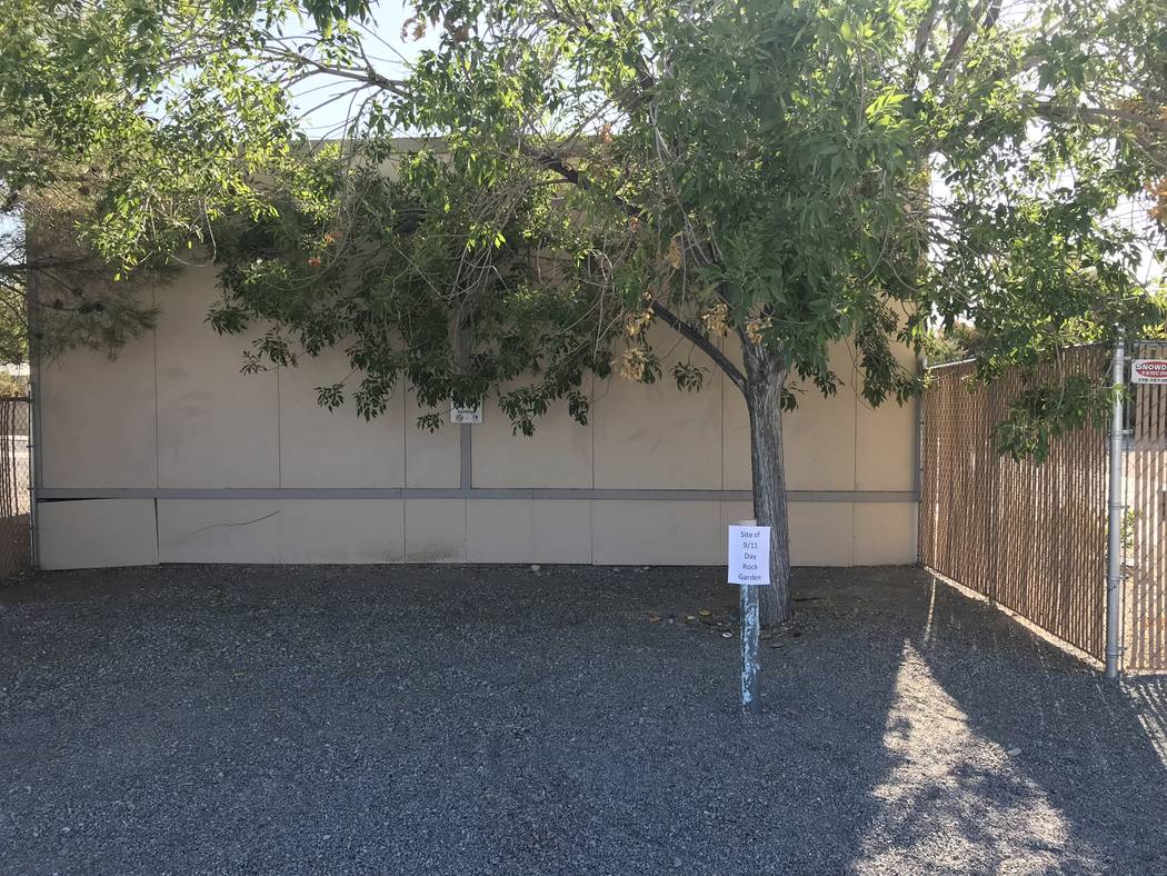 Jeffrey Meehan/Pahrump Valley Times Future space for a rock garden, near the front of the NyE C ...