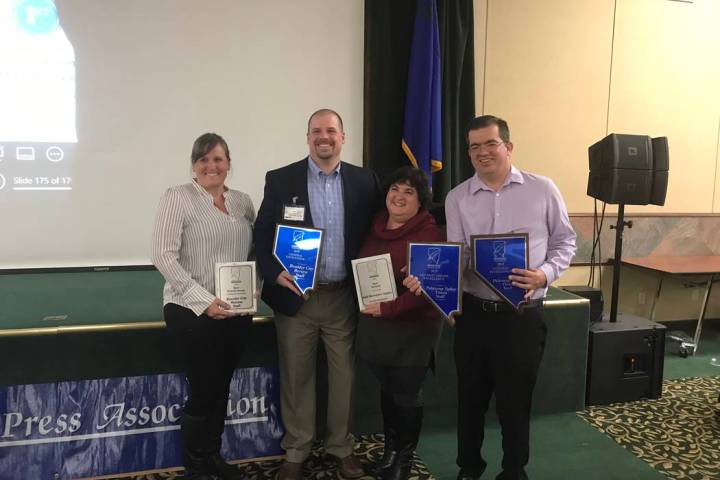 Terri Meehan/Special to the Pahrump Valley Times The Pahrump Valley Times was awarded the gener ...