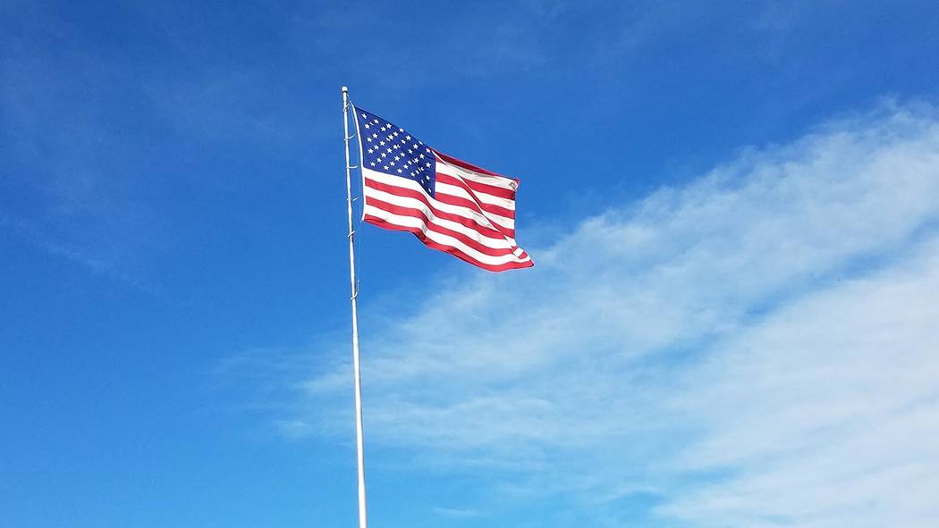 David Jacobs/Pahrump Valley Times The American flag in Pahrump
