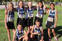 Amy Veloz/Special to the Pahrump Valley Times Seven Rosemary Clarke Middle School cross country ...