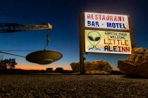 L.E. Baskow/Las Vegas Review-Journal The Little A'Le'Inn property beside the "Extraterrestrial ...