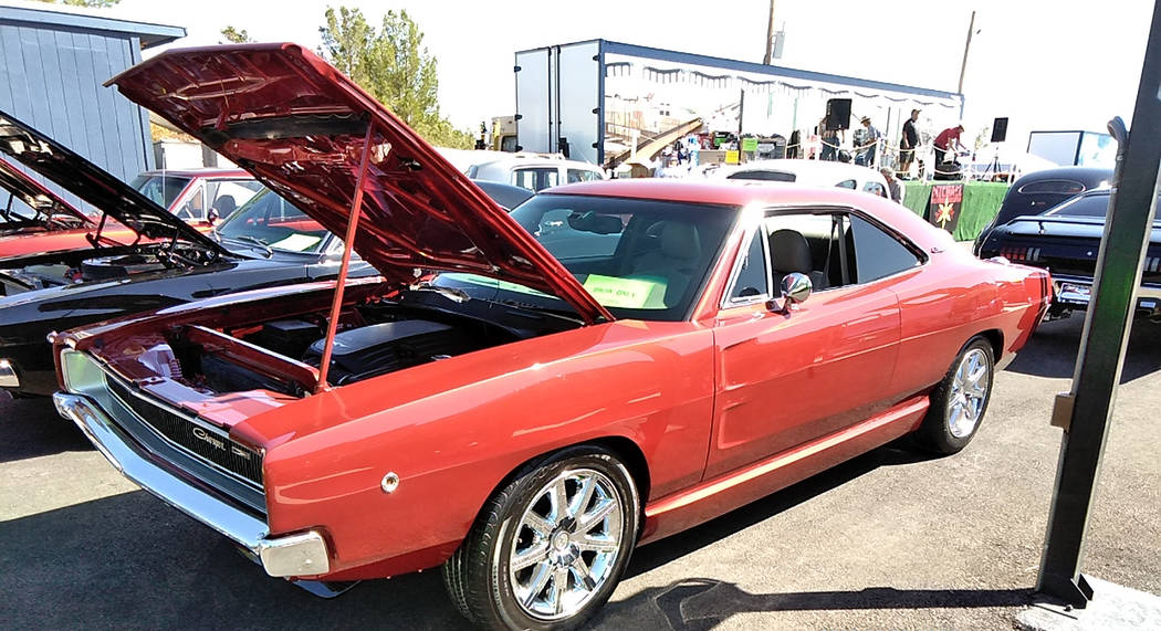 Selwyn Harris/Pahrump Valley Times Marcel Pontbriand modified this 1968 Dodge Charger with a Ch ...