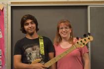Kayla Noyes/Special to the Pahrump Valley Times James Wilson, bass player for the Pahrump Commu ...