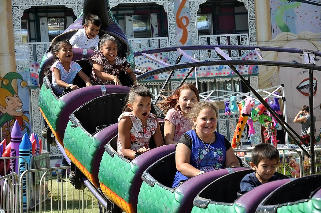Horace Langford Jr./Pahrump Valley Times Several fast-paced carnival rides were available at t ...