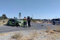 Selwyn Harris/Pahrump Valley Times Two people were transported to Desert View Hospital followin ...