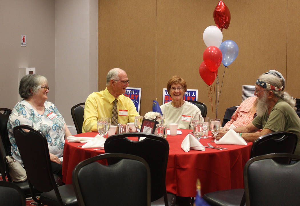 Robin Hebrock/Pahrump Valley Times Nye County residents are pictured enjoying each other's comp ...