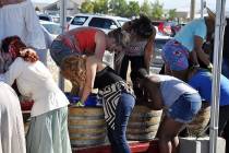 Horace Langford Jr./Pahrump Valley Times The popular Pahrump Valley Winery Grape Stomp, now du ...