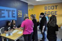Horace Langford Jr./Pahrump Valley Times - At the official Pahrump office opening for the Pete ...