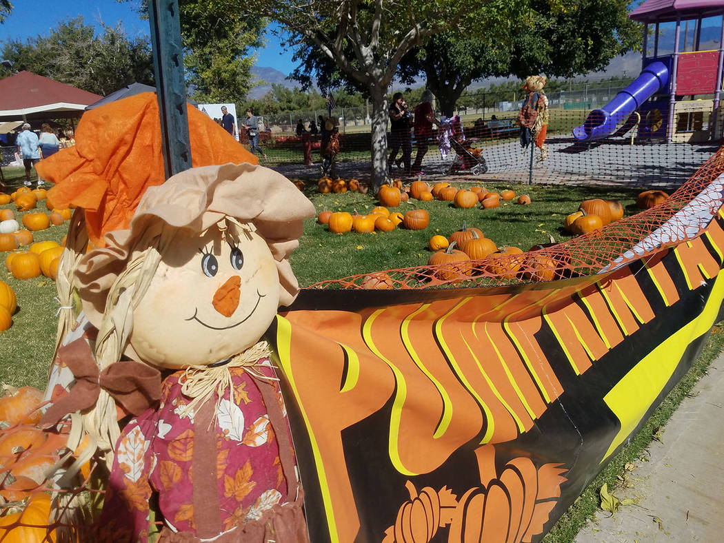 David Jacobs/Pahrump Valley Times A look at a display for Pumpkin days as shown at Ian Deutch M ...