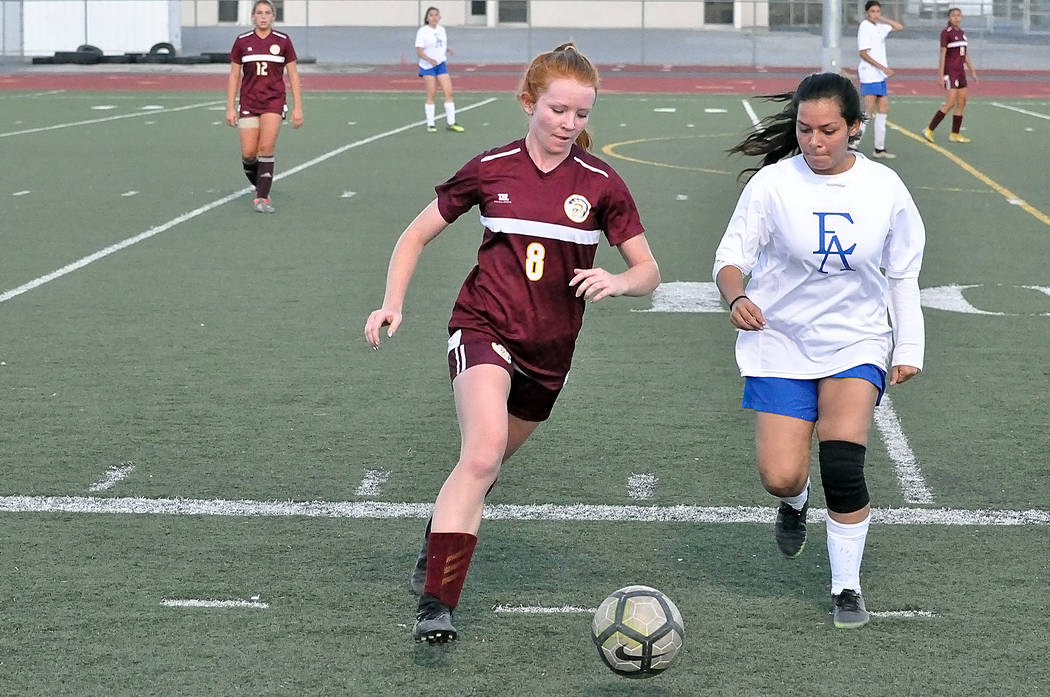 Horace Langford Jr./Pahrump Valley Times Junior Makayla Gent assisted on 4 of Pahrump Valley's ...