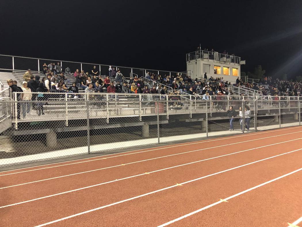 Tom Rysinski/Pahrump Valley Times Chilly temperatures might have kept the crowd down Friday nig ...