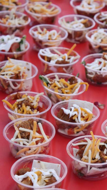 Robin Hebrock/Pahrump Valley Times Taco tastings were quickly devoured by the thousands of atte ...
