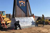 Nevada Department of Transportation Preliminary construction of two separate welcome monuments ...