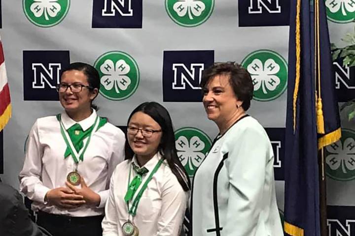 Pahrump Southern Nye County 4-H Mikayla Delarosa (left) took multiple awards back to Pahrump f ...