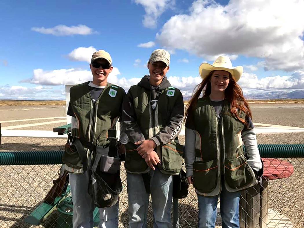 Pahrump Southern Nye County 4-H From left to right, Augustes Domina, Garrette Domina and Abigai ...
