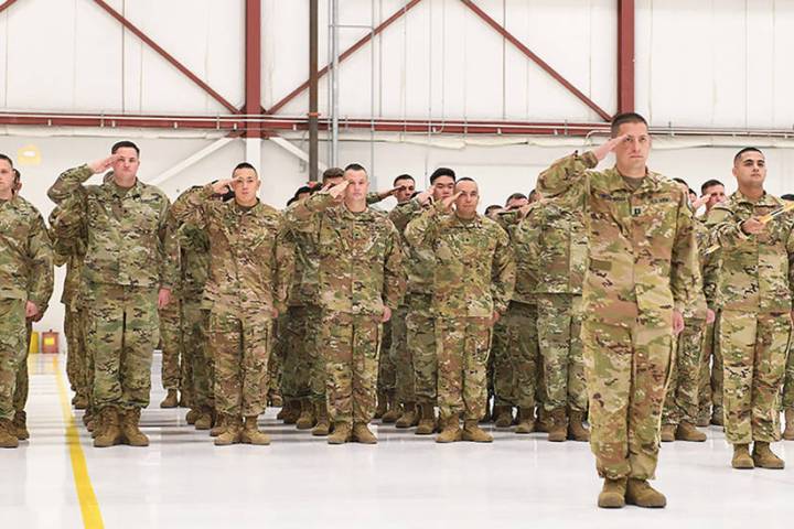 Sgt. Zandra Duran/Nevada Army Guard Soldiers in the Nevada Army Guard's Bravo Company, 1/189th ...