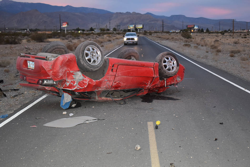 Special to the Pahrump Valley Times One person was transported to Desert View Hospital followin ...