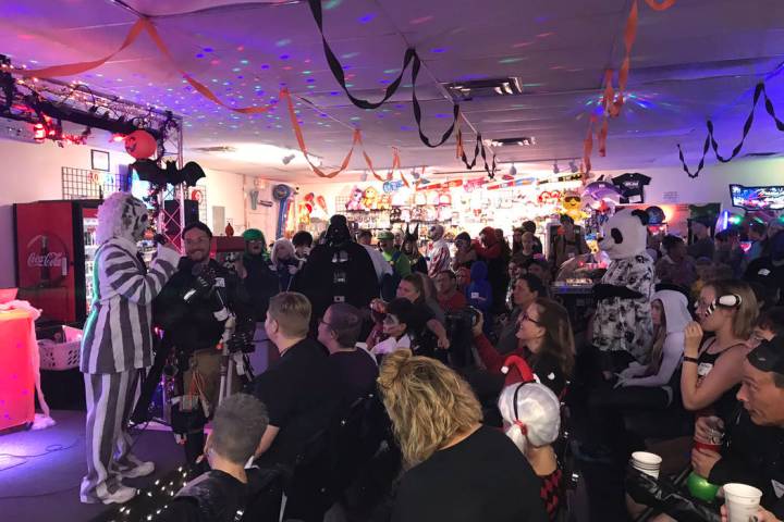 Jeffrey Meehan/Pahrump Valley Times Kids and adults packed the Game Corner and Family Fun Cente ...