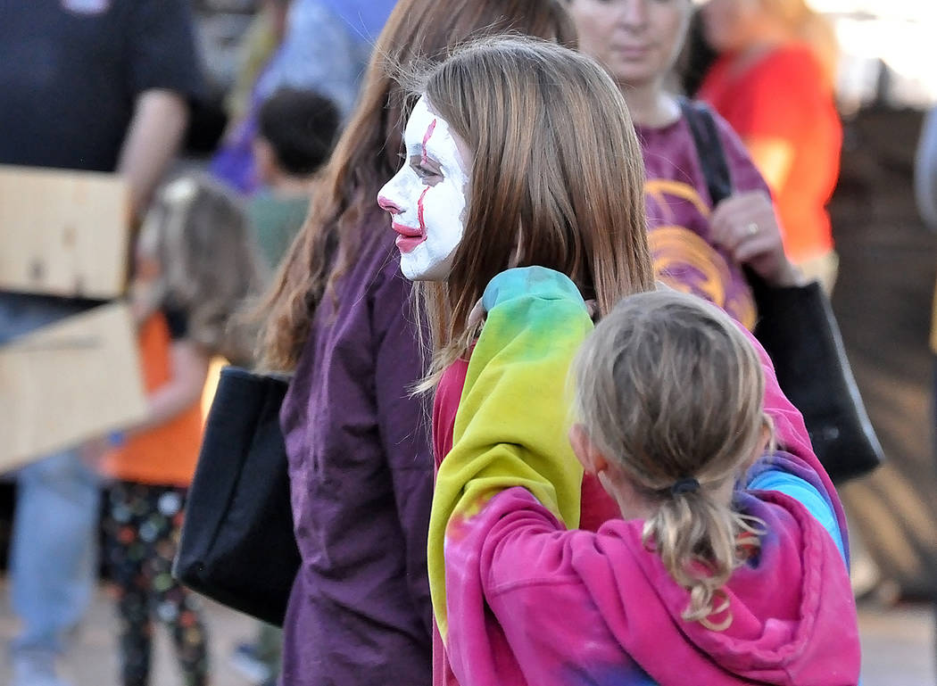 Horace Langford Jr./Pahrump Valley Times Face painting was a popular part of the 10th Annual Pu ...