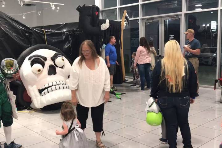 Jeffrey Meehan/Pahrump Valley Times Area children enjoyed the Haunted Mansion and other games a ...