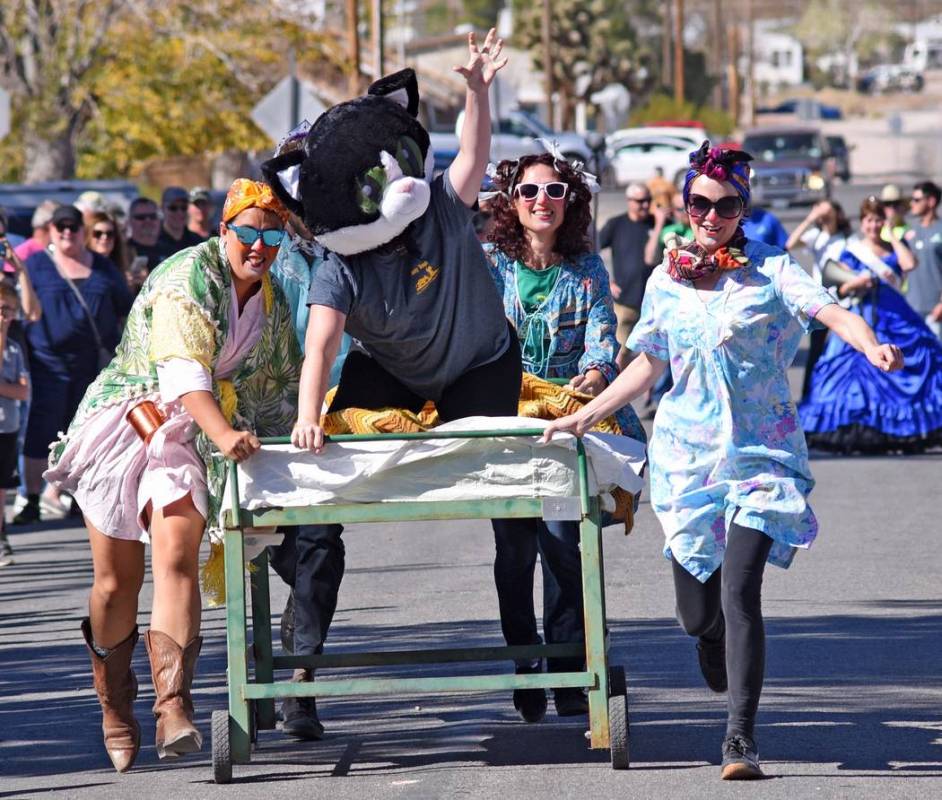 Richard Stephens/Special to the Pahrump Valley Times The Bed Races, always a tradition, is alwa ...
