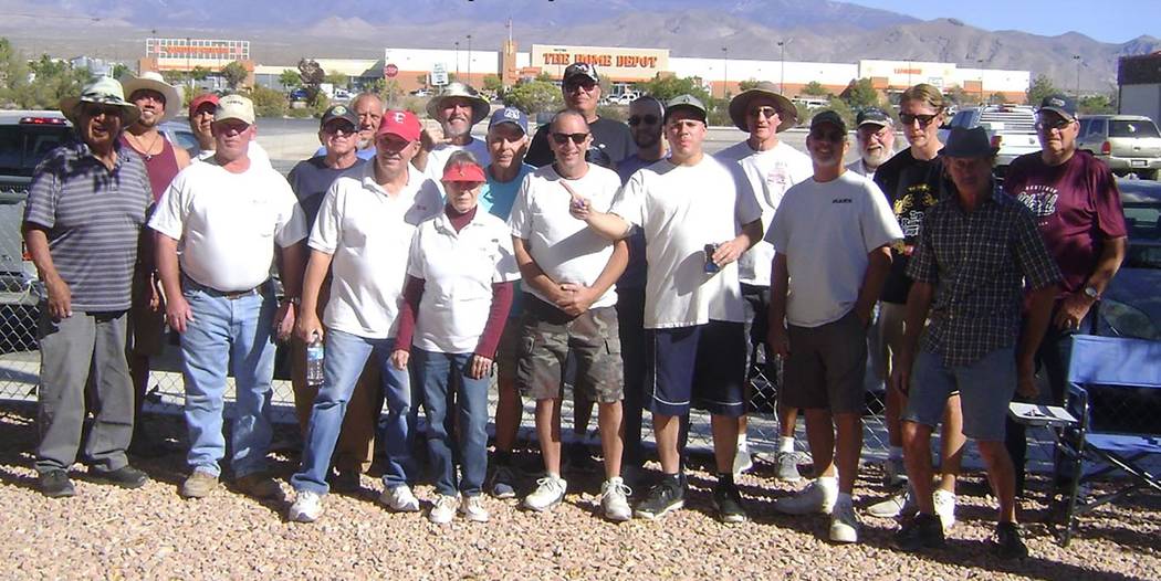 Mike Norton/Special to the Pahrump Valley Times Participants in the Pahrump Boo horseshoes tour ...