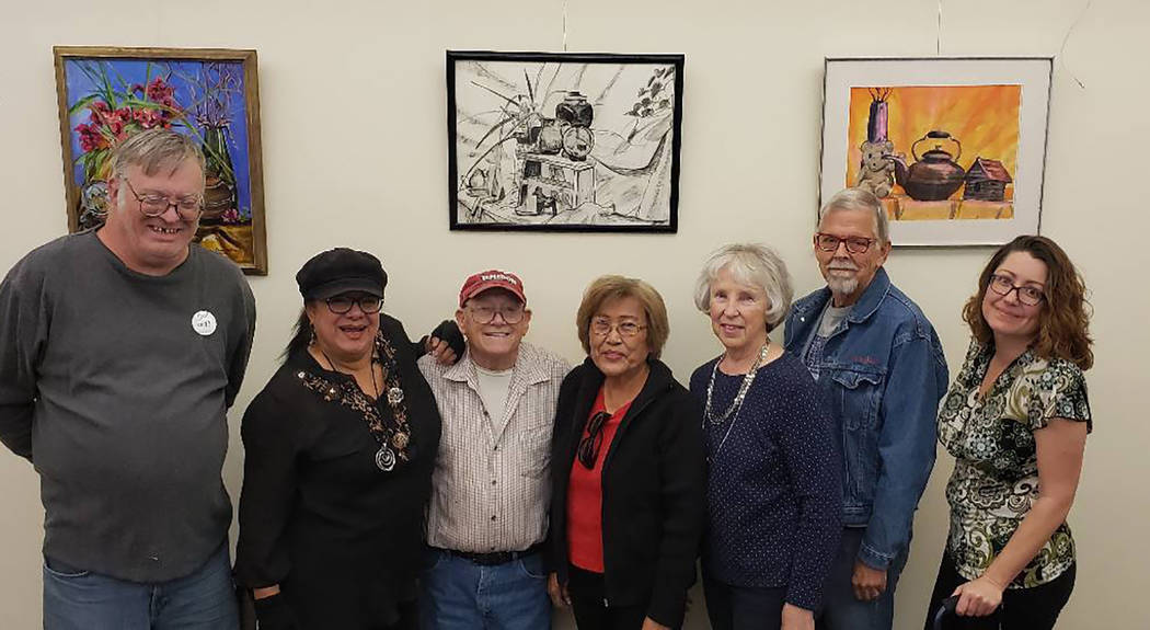 Special to the Pahrump Valley Times Participating Pahrump Arts Council Artists: from left to ri ...